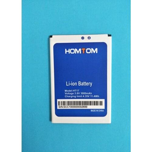 AZK 10PCS/LOT New 3.8V 3000mAh Phone Battery for HOMTOM HT17 HT 17 Pro Battery Mobile Cell Phone Battery