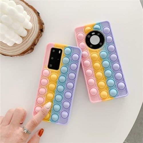 Cute bubble phone case For Huawei P30 P40 P Smart Z S Plus 2019 Mate 30 30E 40 40E Pro Y9s Y8p Y9 Prime Nova 5T 3 3i 6 7 SE 8