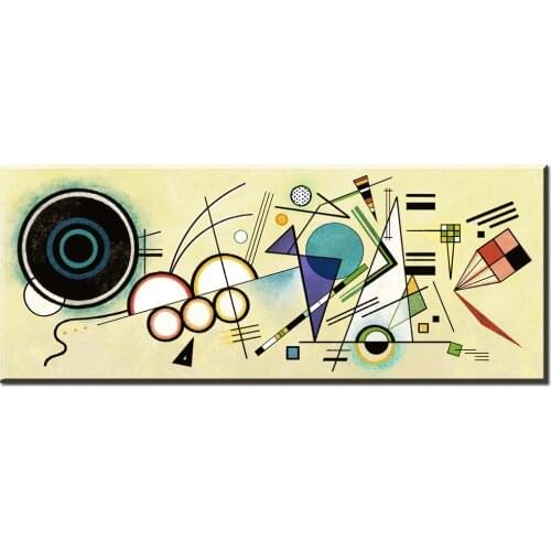 HOT SALE WASSILY KANDINSKY Composition no8 1923 Wall Painting picture leaf Home Decorative Art Picture oil Painting on Canvas