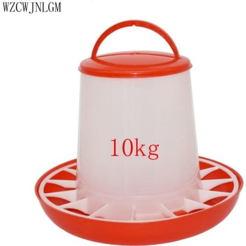 2 sets of 10kg chicken feed barrel birds poultry diet tools drinking water cages pigeon feeders poultry supplies