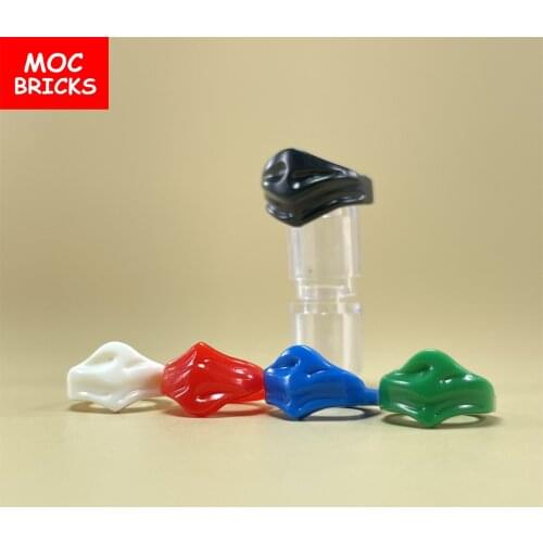 5pcs/lot MOC BRICKS Green Black White Blue Red Bandana Scarf fit with 15619 Educational Building Blocks Bricks Gifts