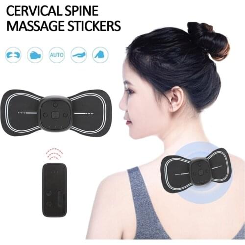 Electrical Neck Massager Neck Shoulder Massage Patch Muscle Relaxation Relief Pain Health Care Cervical Spine Massage Sticker