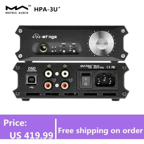 Matrix M-Stage HPA-3U Class A Headphone Amplifier HPA-3U USB DAC Decoder
