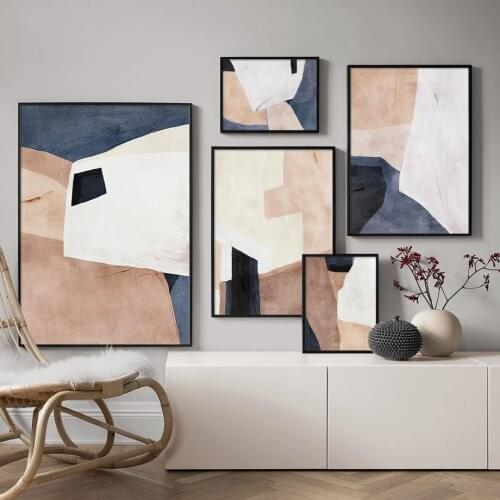 Minimalism Abstract Color Block Modern Home Art Canvas Painting Nordic Posters And Prints Wall Pictures For Living Room Decor