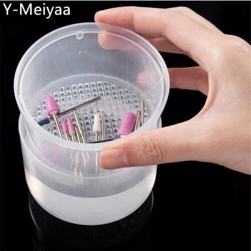4 Colors Nail Art Tool Disinfection Storage Box Nail Drill Bits Clipper Cutter Tweezers Accessories Clean Sterilizer Nail Tool 2
