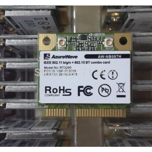 Original Wireless Card For Ralink RT3290 AW-NB087H 150Mbps 802.11b/g/n Half Mini PCI-E Card WiFi for Bluetooth 3.0 Combo