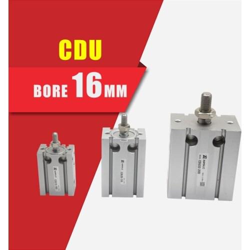 SMC TYPE CDU Cylinder CDU16-5/10/15/20/25/30/40/50D Multi position free mounting cylinder