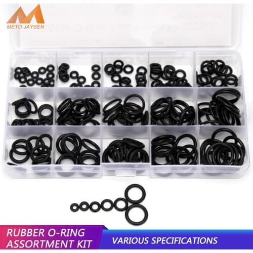 PCP DIY NBR Sealing O-rings Durable Gasket Replacements OD 6mm-20mm CS 1.5mm 1.9mm 2.4mm 15 Sizes Rubber Washer 225pcs/SET DQ003