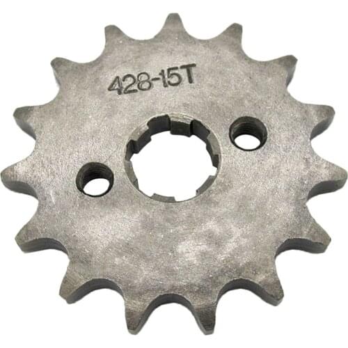 15T Teeth 17mm 428 Chain Front Sprocket Cog Pit Quad Dirt Bike ATV Buggy