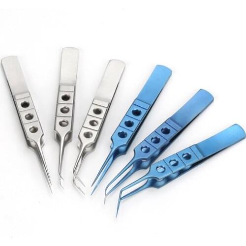 Tweezers Medical Plastic Surgery Microsurgery Tools Tweezers Tip-nose High-precision Slender Toothed Fat Tweezers