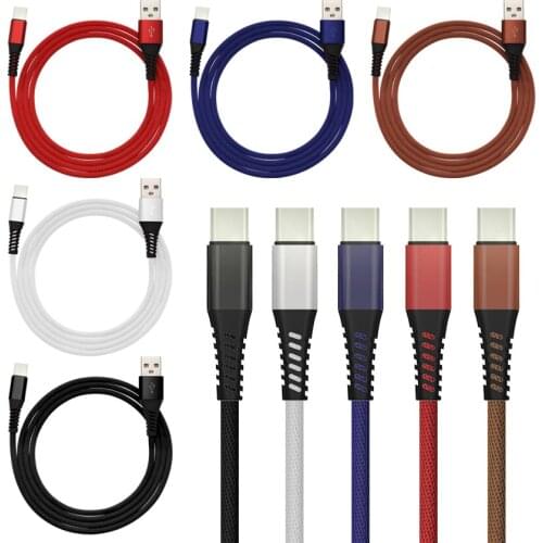 Braided 1M Fast Charging USB Type C Cable For Xiaomi Redmi Note 7 8 K20 Pro USB-C Mobile Phone Charger Cord for Samsung S10