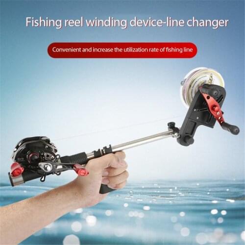 Handheld Fishing Line Winder Reel Line Spooler Spooling Winding System Aluminum Tackle Tools Pesca Sea Carp Fishing Accessories