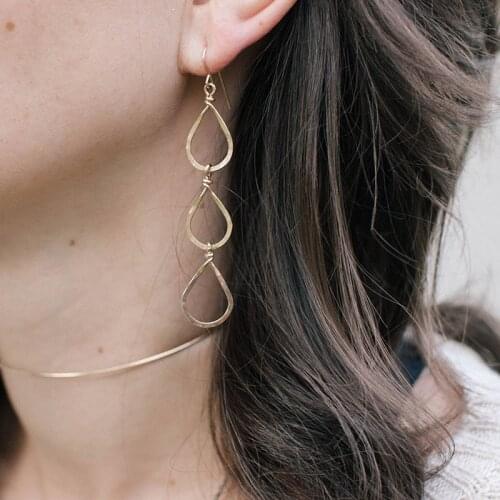 925 Sterling Silver Circle Earrings Handmade Gold Wrap Jewelry oorbellen Brinco Vintage Jewelry Women Earrings Boho Pendientes