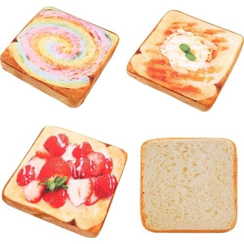 Soft Bread Plush Cushion Sofa Toy for Pet Girl Birthday Gift Home Decoration Soft Bread Office Waist Support Nap Blanket