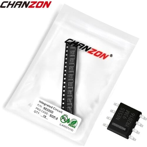 10PCS NE555 555 SOP8 NE555D Timers SMD SOP Integrated Circuit Semiconductor New Original IC Chipset In Stock