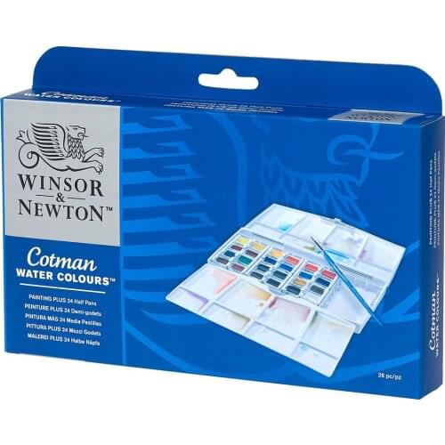 Wınsor&Newton Watercolor 24-12 Pcs Colour Aquarella Professional Winsor Newton Waterolor Block Note Set artistic paint