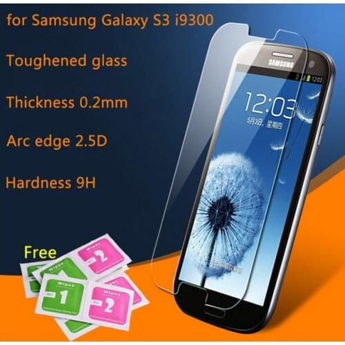 Tempered glass screen protector for Samsung galaxy s3 Neo i9301 SIII I9300 Duos protector HD clear film guard Crystal Shield