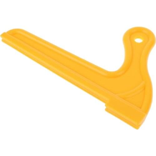 Yellow Safety Hand Sawdust Wood Saw Push Stick for Carpentry Table Woodworking Tools Kit