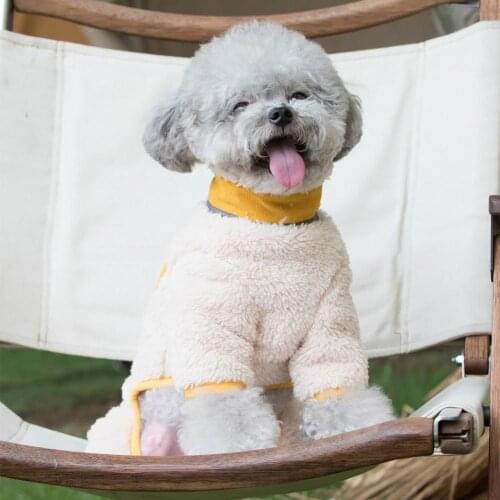 Winter Pet Coat Zipper Design Keep Warm Thickening Dog Four-legged Winter Clothes Pet Clothes