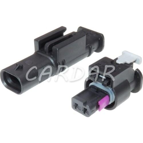 1 Set 2 Pin 4F0 973 702 1-1718643-1 Fuel Injector Connector Collision Sensor Socket Automotive Connector For VW Audi