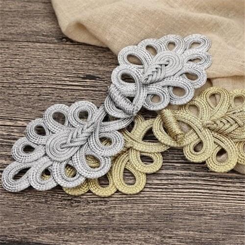 1 Pair Large Size Chinese Handmade Cheongsam Buttons Knot Fastener Closures DIY Handcraft National Style Clothing Accessories