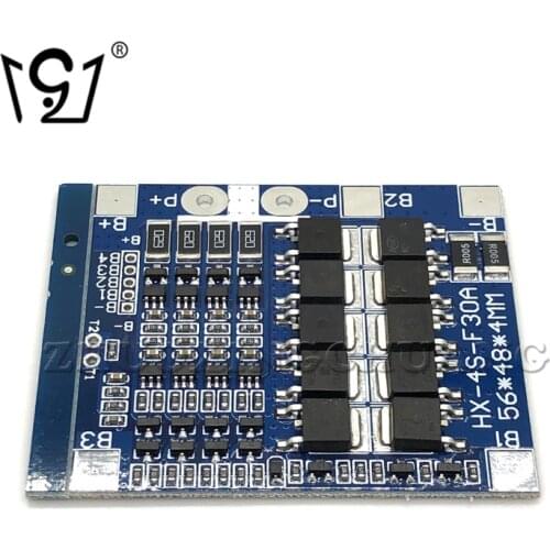 1PCS 4S 12.8V lithium iron phosphate battery protection plate prevents overcharge and overdischarge HX-4S-F30A(3.2V)