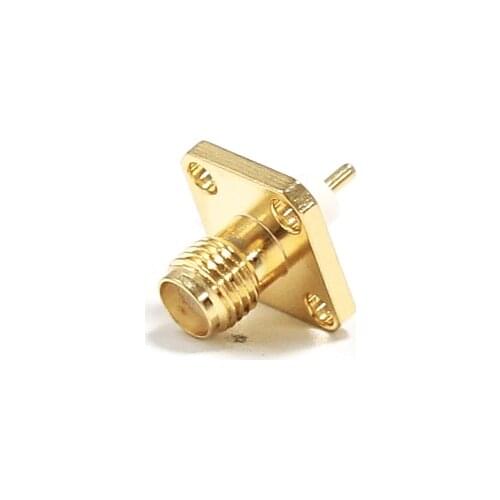 1pc Wholesale RF SMA 4 Hole Panel Mount Connector Female Jack With Dielectric And Solder Post