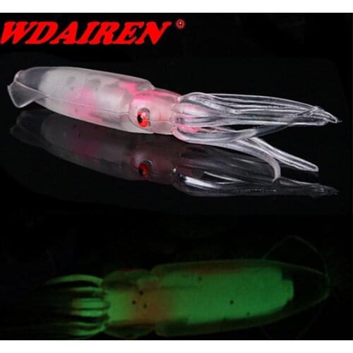 1Pcs Fishing Lure Luminous Octopus Soft Silicone Bait Lure 75mm 12g Squid Fishing Lures Octopus For Sea Fishing Bait Accessories