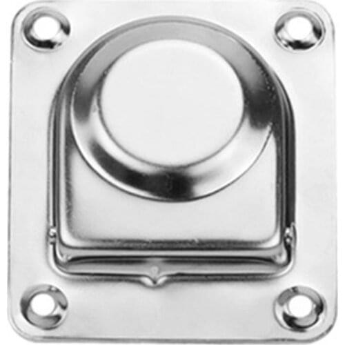 1pc Stainless Steel Marine Spring Floor Buckle Deck Latch Pull Handle Locker Cabinet Boat Hardware Yacht Boat Accessories