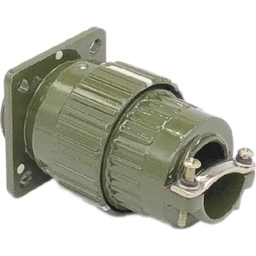1pc Y2M Y28M-4/7/8/10/12/14/19/24/32/37 Pins Circular Connector Aviation Plug Socket Army Green