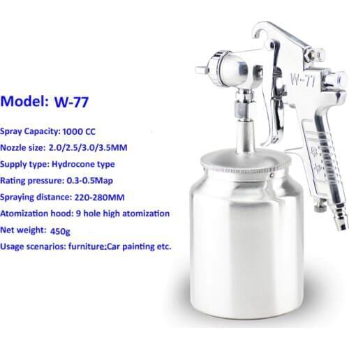 1000CC Spray Gun Paint Spray Gun DIY spray gun HVLP sprayer Control Spray Paint Sprayers