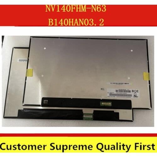 14.0 inch for BOE NV140FHM-N63 V8.1 B140HAN03.2 Laptop LCD LED Display Screen FHD 1920*1080 72% NTSC EDP 30 pins IPS Screen
