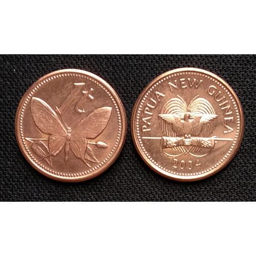 17.5mm Papua New Guinea 2004 1 Toy Asia Coins Old Original Infrequent Coin Commemorative Edition 100% Real Random Year