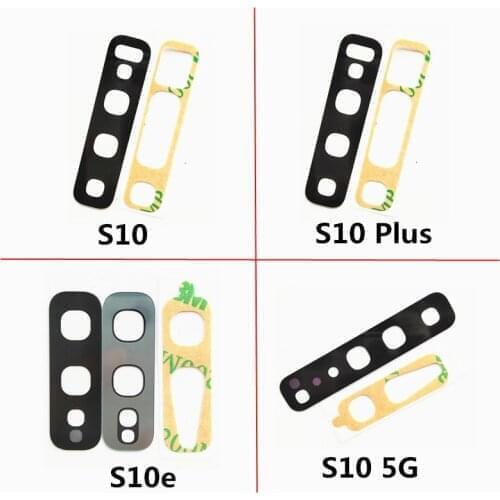 1X Rear Back Camera Glass lens with Sticker for Samsung Galaxy S10E S10 Plus Lite S10 5G S20 Plus Ultra
