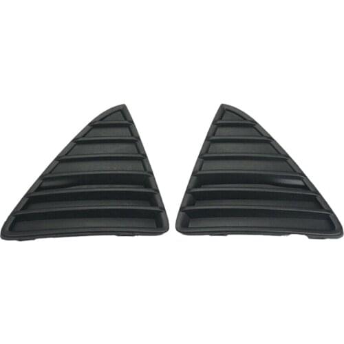 2Pcs Car Front Bumper Grille Cover Trim Left Right Triple-cornered Grill for Ford Focus 2012-2014