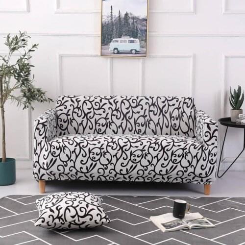 53 Printed Sofa cover Cotton All-inclusive Chair Couch Cover Elastic Sectional Corner Cover Sofa Covers for Pets Home Decor