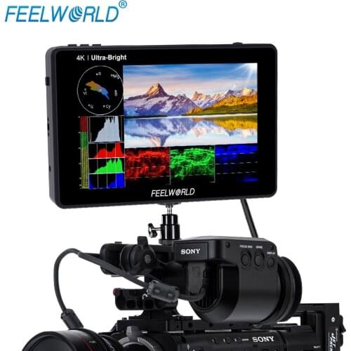 FEELWORLD LUT7S 7 Inch 4K Monitor 3D LUT Touch Screen Waveform 3G-SDI DSLR Camera Field Monitor 1920X1200 for Canon Nikon Sony