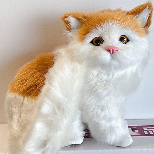 Free shipping resin cat statue pet toys cats cat garden decorations