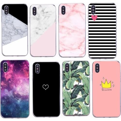 Phone Back Cases For iPhone X iPhone XS Max Ultra Thin Soft TPU Silicon Animals Marble Phone Case Cover For IPhone 6 6S 7 8Plus