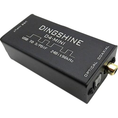 D4-MINI USB sound card Support DTS/AC3 / SPDIF digital fiber coaxial decoding 5.1 channel home theater T0560