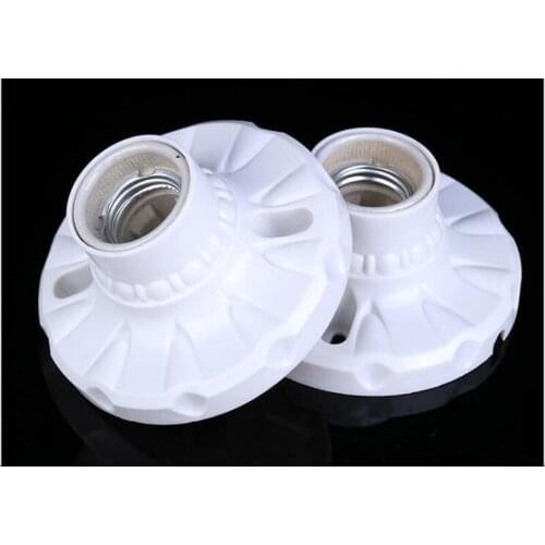 E27 Circular Ceramic Lamp Holder Pottery and Porcelain Screw Lamp Base 86 Paperback Lampholder 100pcs