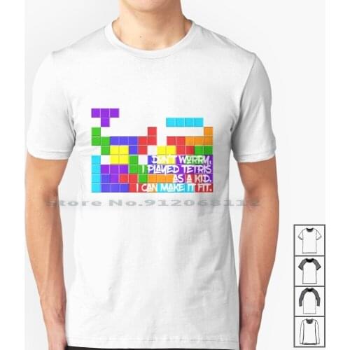Tetris T Shirt 100% Cotton Tetris Pick Up Line Cheesy Sexy Rude Inappropriate Funny Game Computer Kid Blocks Creative Trending