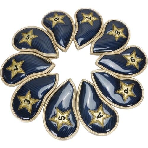 Golf iron cover crystal PU golf club cover head cover protective cover unisex