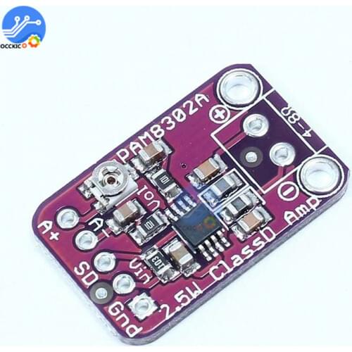 PAM8302 Mono Amplifier Board Class D 2.5W Audio Power Amplifiers PAM8302A Sound Development Board