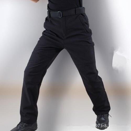 Mens Training Combat Tactical Military Cargo Pants Winter Outdoor Hunting Riding Hiking Plus Velvet Warm Fleece Skiing Trousers