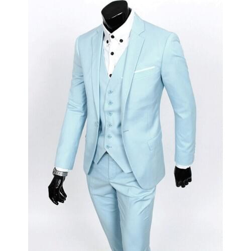 New Arrival Groom Tuxedo Groomsmen 4 Colors Wedding/Dinner/Evening Suits Best Man Bridegroom (Jacket+Pants+Tie+Vest) B20