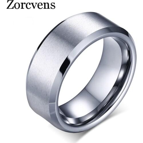 Modyle 8mm Wide Wholesale Men Tungsten Wedding Rings Jewelry High Quality Tungsten Carbide Rings for Men Jewelry
