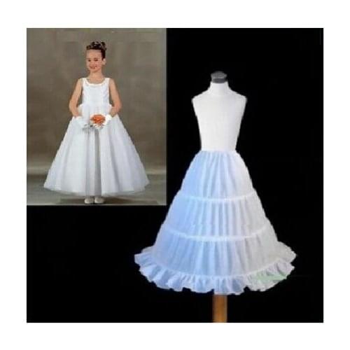 Total New Style White A Line/Hoopless/Flower Girl wedding Crinoline Petticoat/Underskirt