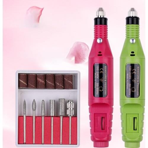 Professional Electric Manicure Drill Machine Nail Drill Bits Kit Nail File Art Tool Pedicure Gel Polish Remover