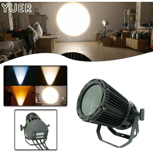 NEW Water Proof IP65 250W COB RGBW 4IN1 Zoom Beam Dyeing Effect Light 5600K DJ Disco Stage Light Show Outdoor Photo Studio Park